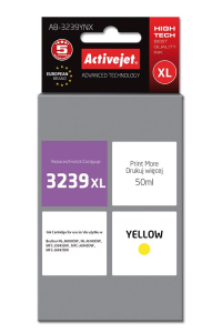 Obrázok pre Activejet AB-3239YNX Ink (náhrada za Brother LC3239XL; Supreme; 50 ml; žlutý)