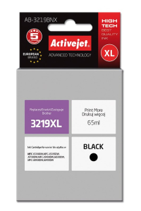 Obrázok pre Activejet AB-3219BNX Inkoust (náhradní inkoust Brother LC3219Bk; Supreme; 65 ml; černý)