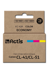 Actis Inkoust KC-41R (náhrada za Canon CL-41/CL-51; standardní; 18 ml; barevný) Obrázok pre Actis Inkoust KC-41R (náhrada za Canon CL-41/CL-51; standardní; 18 ml; barevný)