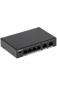Dahua Technology PFS3006-4ET-60 Nespravované L2 Fast Ethernet (10/100) Podpora napájení po Ethernetu (PoE) Černá Obrázok pre Dahua Technology PFS3006-4ET-60 Nespravované L2 Fast Ethernet (10/100) Podpora napájení po Ethernetu (PoE) Černá