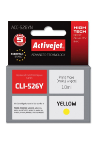 Activejet Inkoust ACC-526YN (náhradní inkoust Canon CLI-526Y; Supreme; 10 ml; žlutý) Obrázok pre Activejet Inkoust ACC-526YN (náhradní inkoust Canon CLI-526Y; Supreme; 10 ml; žlutý)