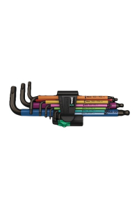 Wera 950 Spkl9 Hex-plus Hex Key Set Sada imbusových klíčů ve tvaru L Metrické/imperiální 9 kusů Obrázok pre Wera 950 Spkl9 Hex-plus Hex Key Set Sada imbusových klíčů ve tvaru L Metrické/imperiální 9 kusů