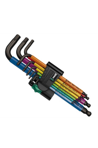 Wera 950 Spkl9 Hex-plus Hex Key Set Sada imbusových klíčů ve tvaru L Metrické/imperiální 9 kusů Obrázok pre Wera 950 Spkl9 Hex-plus Hex Key Set Sada imbusových klíčů ve tvaru L Metrické/imperiální 9 kusů