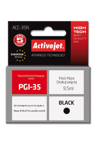 Activejet ACC-35N (náhrada za Canon PGI-35; Supreme; 9,5 ml; černá) Obrázok pre Activejet ACC-35N (náhrada za Canon PGI-35; Supreme; 9,5 ml; černá)