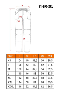 Obrázok pre NEO tools 81-290-XXL ochranné kalhoty Černá
