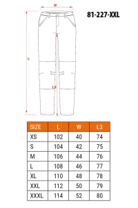 NEO tools 81-227-XXL ochranné kalhoty Obrázok pre NEO tools 81-227-XXL ochranné kalhoty