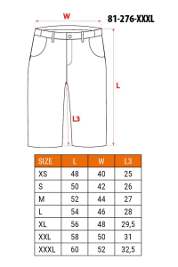 Obrázok pre NEO tools 81-276-XXXL ochranné kraťasy