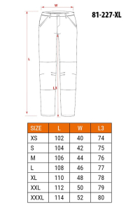 NEO tools 81-227-XL ochranné kalhoty Obrázok pre NEO tools 81-227-XL ochranné kalhoty
