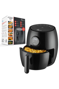 Extralink HOME AIR FRYER 2L EU SJ-200 fritovací hrnec Samostarný Samostatné 1000 W Horkovzdušná fritéza Černá Obrázok pre Extralink HOME AIR FRYER 2L EU SJ-200 fritovací hrnec Samostarný Samostatné 1000 W Horkovzdušná fritéza Černá
