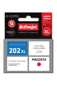 Obrázok pre Activejet Inkoust AE-202MNX (náhradní inkoust Epson 202XL H34010; Supreme; 12 ml; červený)