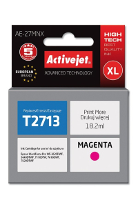 Obrázok pre Activejet Inkoust AE-27MNX (náhradní inkoust Epson 27XL T2713; Supreme; 18 ml; červený)