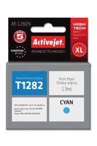 Activejet Inkoust AE-1282N (náhradní inkoust Epson T1282; Supreme; 13 ml; modrý) Obrázok pre Activejet Inkoust AE-1282N (náhradní inkoust Epson T1282; Supreme; 13 ml; modrý)