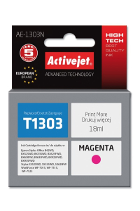Obrázok pre Activejet Inkoust AE-1303N (náhradní inkoust Epson T1303; Supreme; 18 ml; červený)