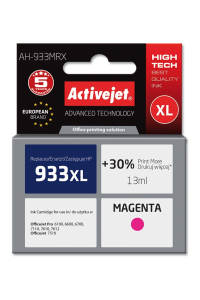 Obrázok pre Activejet Inkoust AH-933MRX (náhradní inkoust HP 933XL CN055AE; Premium; 13 ml; červený)