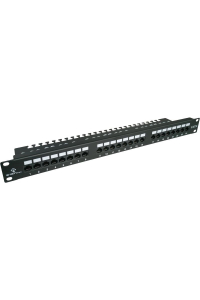Obrázok pre Alantec PK001 Patch panel UTP cat.6, 24 portů LSA s policí 1U 19
