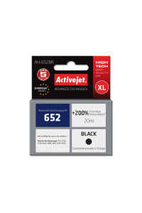 Obrázok pre Activejet AH-652BR Inkoust (náhrada za HP 652 F6V25AE; Premium; 20 ml; černý)