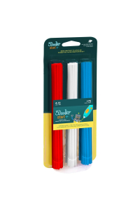 Obrázok pre 3Doodler Start 3DS-ECO-MIX1-75 materiál pro 3D tisk Kompostovatelný plast Modrá, Červená, Bílá 1 g