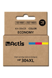 Actis KH-304CR Inkoust (náhrada za HP 304XL N9K07AE; prémiový; 18 ml; barevný) Obrázok pre Actis KH-304CR Inkoust (náhrada za HP 304XL N9K07AE; prémiový; 18 ml; barevný)