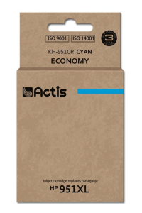 Obrázok pre Actis KH-951CR Inkoust (náhrada za HP 951XL CN046AE; standardní; 25 ml; modrý)