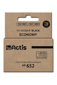 Actis KH-652BKR Inkoust (náhrada za HP 652 F6V25AE; standardní; 15 ml; černý) Obrázok pre Actis KH-652BKR Inkoust (náhrada za HP 652 F6V25AE; standardní; 15 ml; černý)
