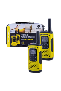 MOTOROLA RADIOTELEFON T92 H2O vysílačka 16 kanálů 2 kusů Černá, žlutá Obrázok pre MOTOROLA RADIOTELEFON T92 H2O vysílačka 16 kanálů 2 kusů Černá, žlutá