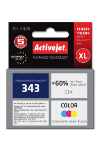 Obrázok pre Activejet Inkoust AH-343R (náhradní inkoust HP 343 C8766EE; prémiový; 21 ml; barevný)