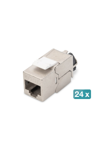 Digitus DN-93617-24 kabelový konektor Stříbrná Obrázok pre Digitus DN-93617-24 kabelový konektor Stříbrná