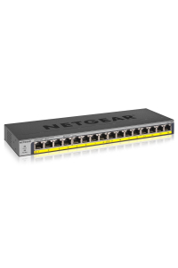NETGEAR GS116PP Nespravované Gigabit Ethernet (10/100/1000) Podpora napájení po Ethernetu (PoE) Černá Obrázok pre NETGEAR GS116PP Nespravované Gigabit Ethernet (10/100/1000) Podpora napájení po Ethernetu (PoE) Černá