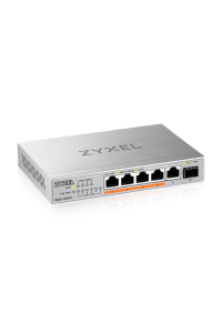 Zyxel XMG-105HP Nespravované 2.5G Ethernet (100/1000/2500) Podpora napájení po Ethernetu (PoE) Stříbrná Obrázok pre Zyxel XMG-105HP Nespravované 2.5G Ethernet (100/1000/2500) Podpora napájení po Ethernetu (PoE) Stříbrná