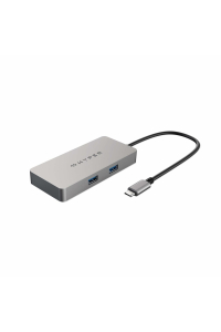 HYPER HDMB2 dokovací stanice/replikátor portů USB 3.2 Gen 1 (3.1 Gen 1) Type-C Nerezová ocel Obrázok pre HYPER HDMB2 dokovací stanice/replikátor portů USB 3.2 Gen 1 (3.1 Gen 1) Type-C Nerezová ocel