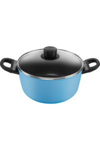 BALLARINI CAPRERA Garnek 2H z pokrywką 24 cm niebieski Obrázok pre BALLARINI CAPRERA Garnek 2H z pokrywką 24 cm niebieski