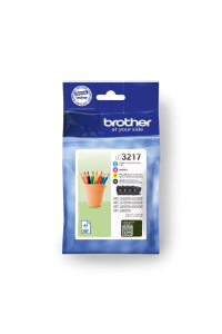 Obrázok pre Brother LC3217VALDR inkoustová náplň 4 kusů Originální Černá, Azurová, Purpurová, Žlutá