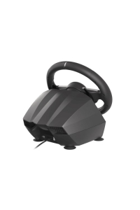 Obrázok pre GENESIS Seaborg 400 Černá, Stříbrná USB Volant + Pedály Nintendo Switch, PC, PlayStation 4, Playstation 3, Xbox 360, Xbox One, Xbox One S, Xbox One X