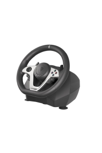 GENESIS Seaborg 400 Černá, Stříbrná USB Volant + Pedály Nintendo Switch, PC, PlayStation 4, Playstation 3, Xbox 360, Xbox One, Xbox One S, Xbox One X Obrázok pre GENESIS Seaborg 400 Černá, Stříbrná USB Volant + Pedály Nintendo Switch, PC, PlayStation 4, Playstation 3, Xbox 360, Xbox One, Xbox One S, Xbox One X