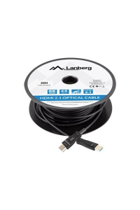Lanberg CA-HDMI-30FB-0800-BK HDMI kabel 80 m HDMI Typ A (standardní) Černá Obrázok pre Lanberg CA-HDMI-30FB-0800-BK HDMI kabel 80 m HDMI Typ A (standardní) Černá