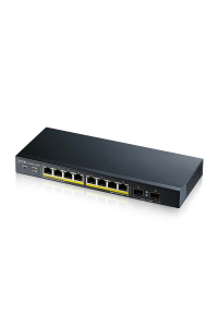 Zyxel GS1900-10HP Řízený L2 Gigabit Ethernet (10/100/1000) Podpora napájení po Ethernetu (PoE) Černá Obrázok pre Zyxel GS1900-10HP Řízený L2 Gigabit Ethernet (10/100/1000) Podpora napájení po Ethernetu (PoE) Černá