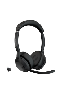 Obrázok pre Jabra Evolve2 55 Sluchátka s mikrofonem Bezdrátový Přes hlavu Kancelář / call centrum USB typu C Bluetooth Nabíjecí podstavec