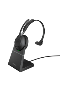 Obrázok pre Jabra Evolve2 65 Sluchátka s mikrofonem Bezdrátový Přes hlavu Kancelář / call centrum USB Typ-A Bluetooth Nabíjecí podstavec Černá