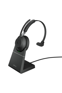 Obrázok pre Jabra Evolve2 65 Sluchátka s mikrofonem Bezdrátový Přes hlavu Kancelář / call centrum USB Typ-A Bluetooth Nabíjecí podstavec Černá