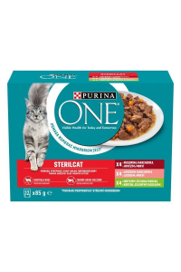 Obrázok pre PURINA One Sterilcat mix příchutí - mokré krmivo pro kočky - 12 x 85g