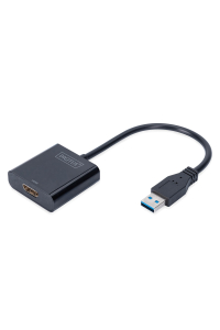 Digitus DA-70841 USB grafický adaptér Černá Obrázok pre Digitus DA-70841 USB grafický adaptér Černá