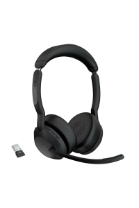 Obrázok pre Jabra Evolve2 55 Sluchátka s mikrofonem Bezdrátový Přes hlavu Kancelář / call centrum USB typu C Bluetooth Nabíjecí podstavec Černá