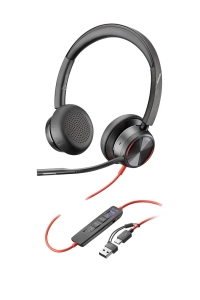 Obrázok pre HP Poly Stereofonní náhlavní souprava Poly Blackwire 8225 USB-C s certifikací Microsoft Teams + adaptér USB-C/A