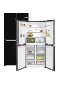 Bosch Serie 4 KMC85LBEA lednice s mrazničkou (vedle sebe) Stojací 547 l E Černá Obrázok pre Bosch Serie 4 KMC85LBEA lednice s mrazničkou (vedle sebe) Stojací 547 l E Černá
