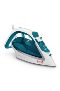 Obrázok pre Tefal EasyGliss Plus FV5718 žehlička Suché i parní žehlení Žehlicí plocha Durilium 2400 W Tyrkysová, Bílá