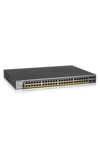 NETGEAR GS752TP-300EUS síťový přepínač Řízený L2/L3/L4 Gigabit Ethernet (10/100/1000) Podpora napájení po Ethernetu (PoE) 1U Černá Obrázok pre NETGEAR GS752TP-300EUS síťový přepínač Řízený L2/L3/L4 Gigabit Ethernet (10/100/1000) Podpora napájení po Ethernetu (PoE) 1U Černá