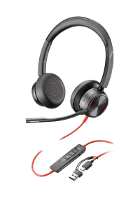 Obrázok pre HP Poly Stereofonní náhlavní souprava Poly Blackwire 8225 USB-C + adaptér USB-C/A