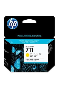 HP 711 Trojbalení žluté inkoustové kazety DesignJet, 29 ml Obrázok pre HP 711 Trojbalení žluté inkoustové kazety DesignJet, 29 ml