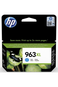 HP 963XL Azurová originální inkoustová kazeta s vysokou výtěžností Obrázok pre HP 963XL Azurová originální inkoustová kazeta s vysokou výtěžností