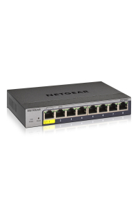NETGEAR GS108Tv3 Řízený L2 Gigabit Ethernet (10/100/1000) Šedá Obrázok pre NETGEAR GS108Tv3 Řízený L2 Gigabit Ethernet (10/100/1000) Šedá